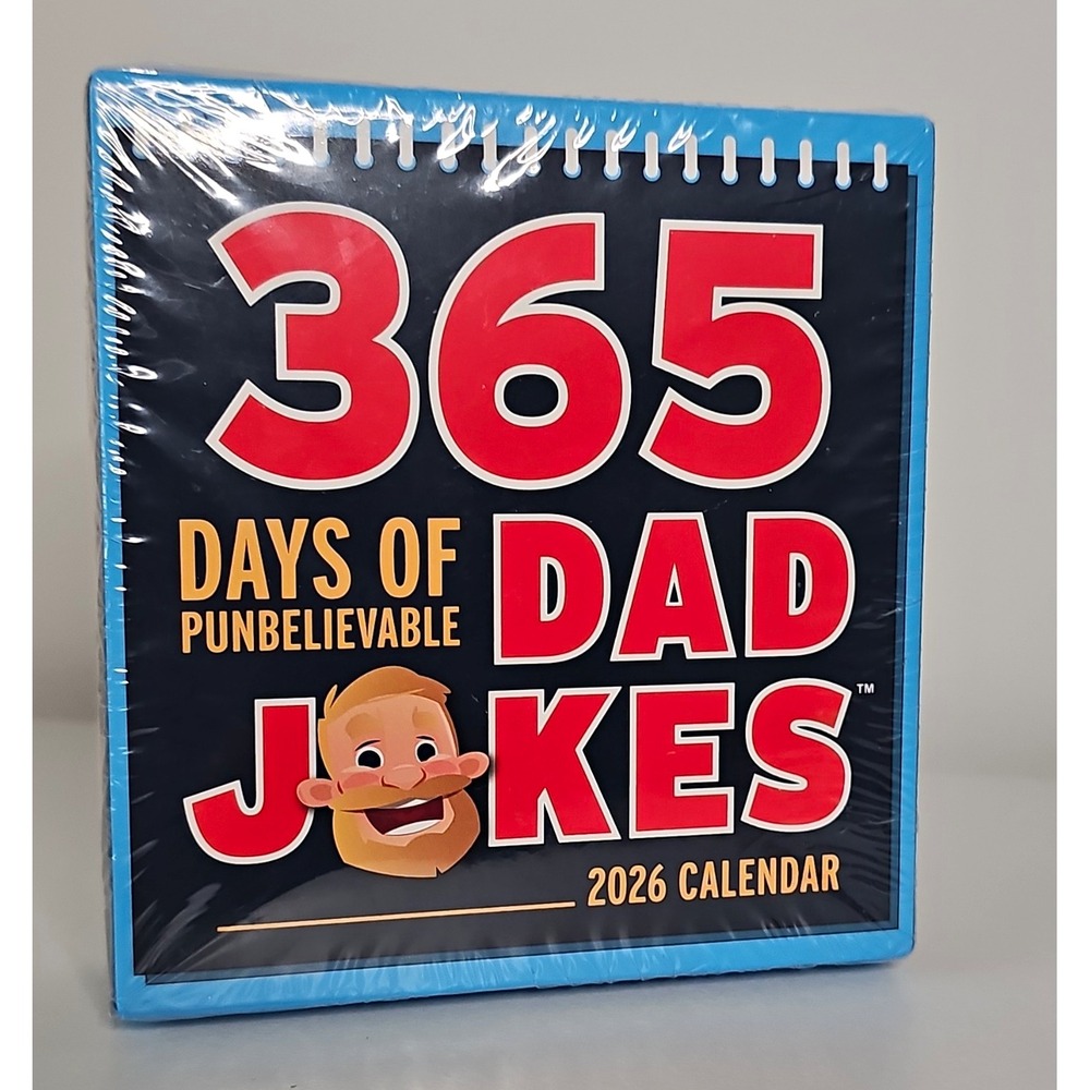 Wittspot 2026 Desk Calendar - 365 Days of Punbelievable Dad Jokes